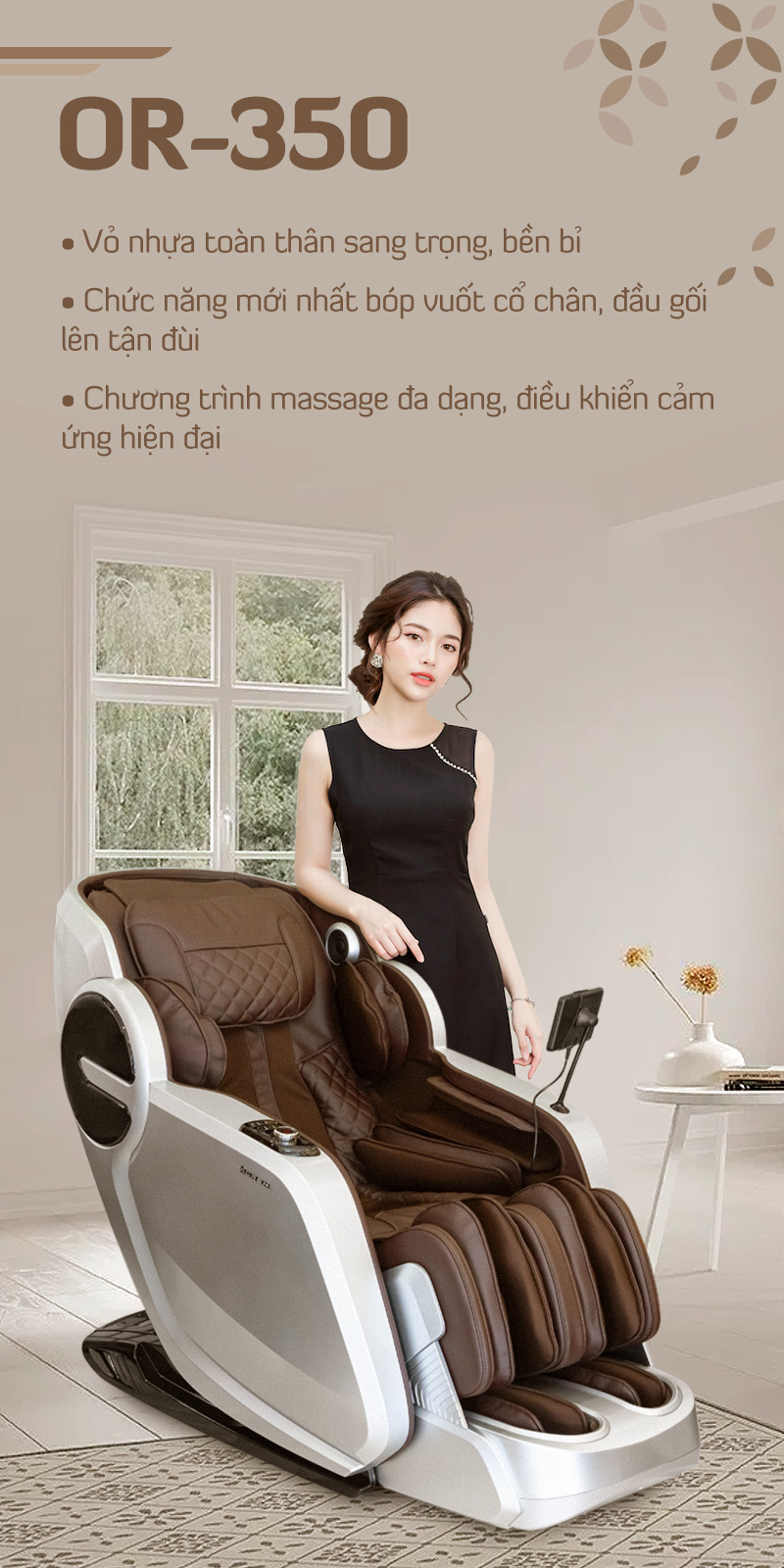 Giới thiệu ghế massage Oreni OR-350