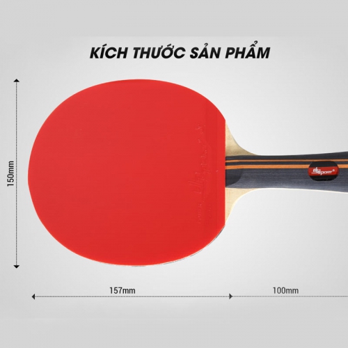 Kích thước và thông số kỹ thuật của vợt bóng bàn