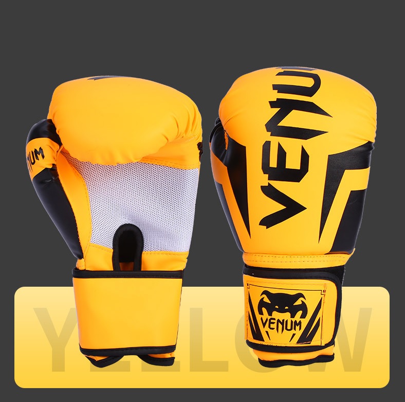 Găng tay boxing Venum màu vàng