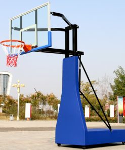 Trụ bóng rổ thi đấu di động S028 màu xanh