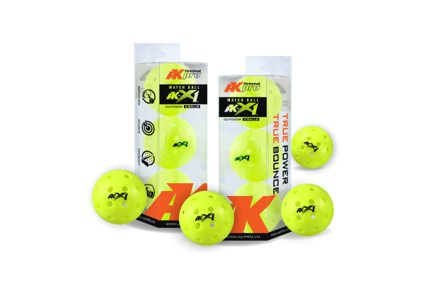Hộp 3 bóng Pickleball AK-X1 Hộp 3 bóng pickleball AK-X1