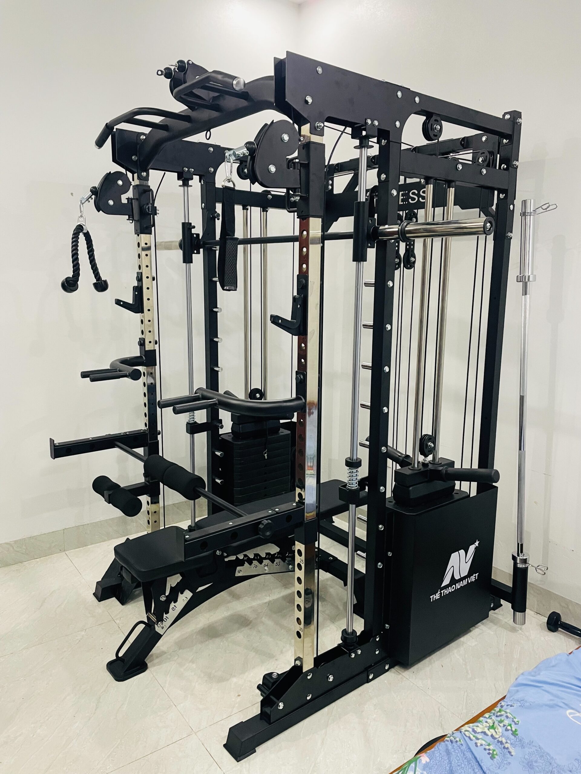Lắp đặt khung gánh tạ đa năng JL-042