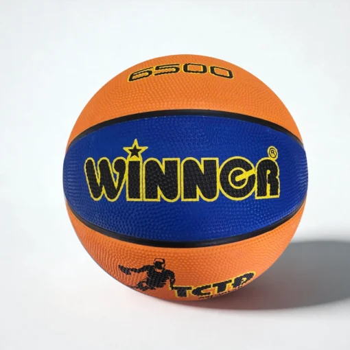 Bóng rổ cao su Winner đủ size 2,3,4,5,6,7 Bóng rổ cao su Winner đủ size 2,3,4,5,6,7 màu cam - xanh lam