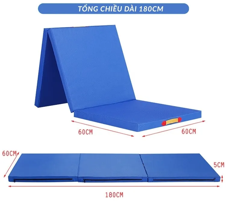 Thảm thể dục gấp gọn Kích thước Thảm thể dục gấp gọn